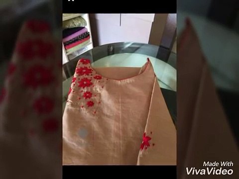 simple embroidery for neck punjabi suits designs