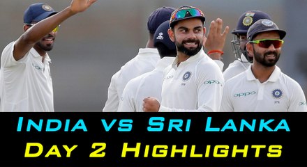 India vs Sri Lanka 2017, 1st Test, Day 2 Highlights-Oneindia Tamil