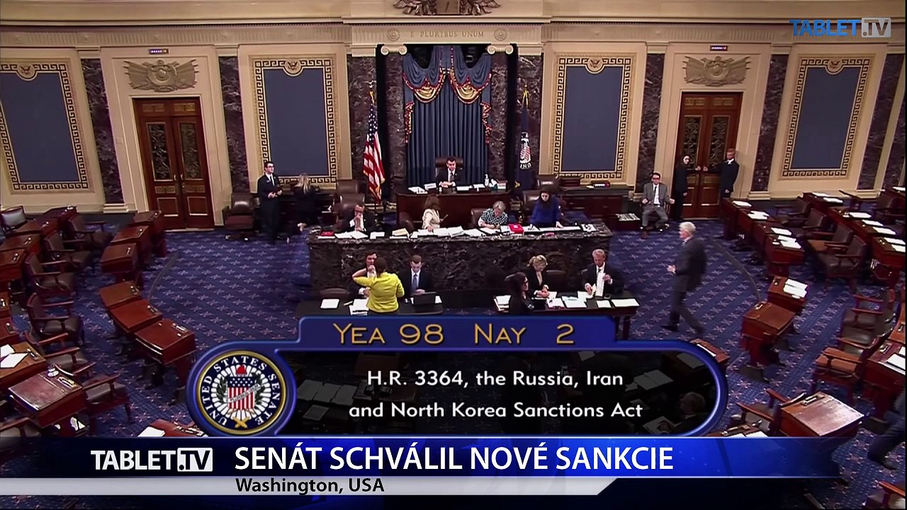 Senát schválil návrh zákona o nových sankciách voči Rusku, KĽDR a Iránu