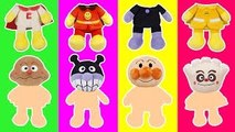 Colors for Kids to Learn Wrong Body Anpanman-アンパンマン ばいきんまん クリームパンダ カレーパンマン ❤️ 赤ちゃん泣き止む！