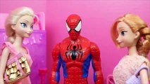 FROZEN ELSA WEDDING Dress Shopping Disney Princess Anna, Barbie & Spiderman DisneyCarToys