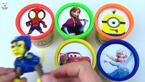 Сups Stacking Toys Play Doh Clay Frozen Elsa Spiderman Paw Patrol Minions McQueen Learn Co