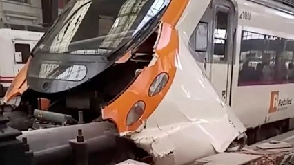 Accident de train dans une gare de Barcelone : 48 blessés