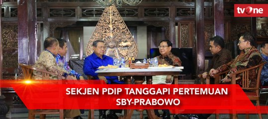 Sekjen PDIP Tanggapi Pertemuan SBY-Prabowo
