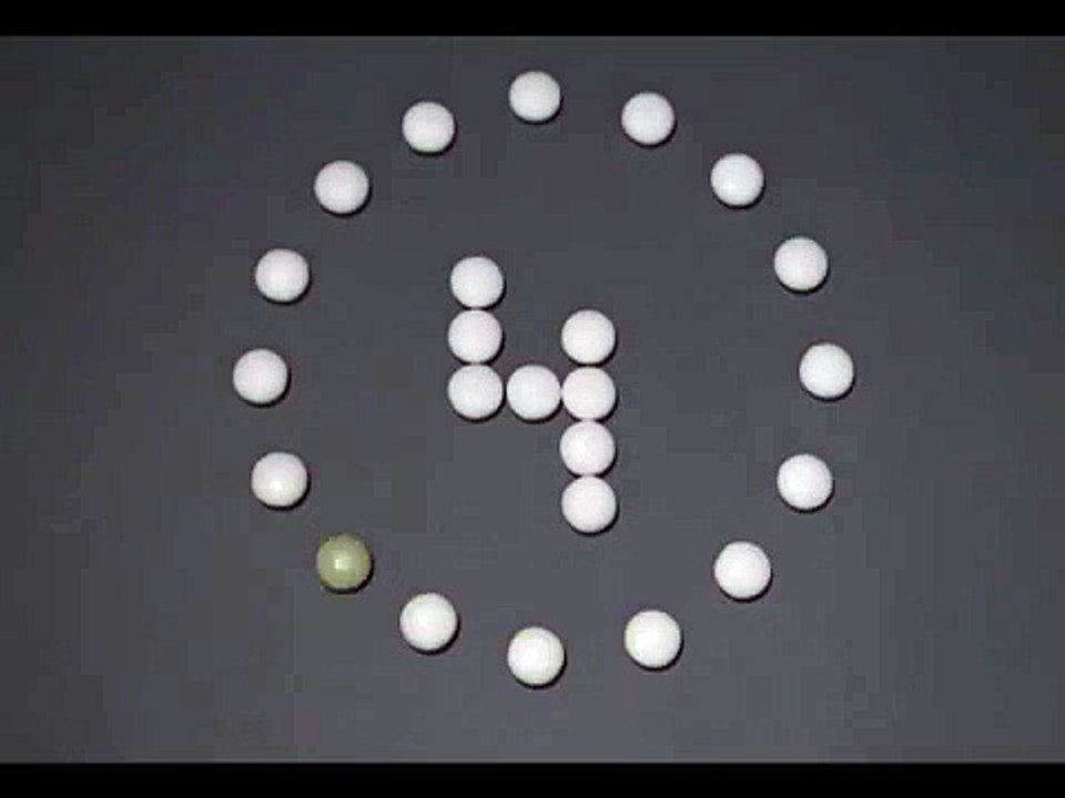 Stop Motion Countdown 5 to zero
