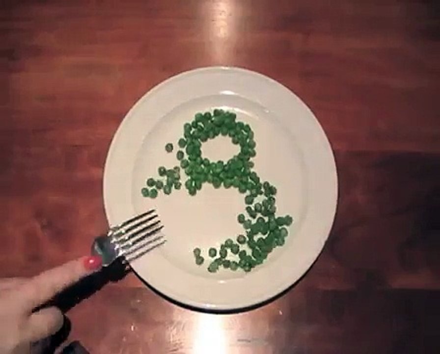 Stop-Motion Countdown Leader using Peas.