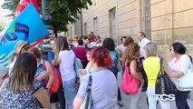 Sit-in di protesta in Prefettura dei sindacati