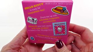 Hello Kitty Dress Me Up Magnetic Kit --- Princess HelloKitty stop motion video.