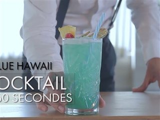Cocktail en 60 secondes : Blue Hawaii