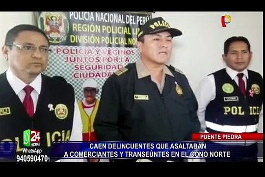 Puente Piedra: capturan a delincuentes que asaltaban a comerciantes y transeúntes
