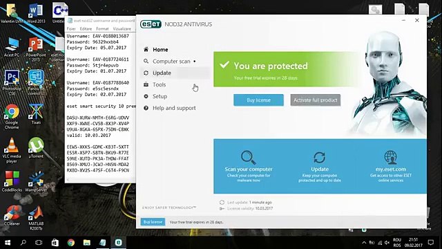 Eset Nod32 10 Activation Key 2017 Eset Nod32 Username And