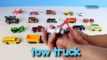 Learning Street Vehicles Names and Sounds for kids with Surprise Eggs Cars and Trucks