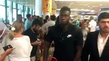 L'arrivo di Felipe Caicedo a Fiumicino