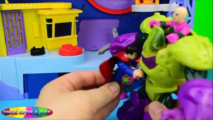 Un et un à un un à homme chauve-souris bats toi amis une fois rond super-héros dès Imaginext 1 dc super joker superman t