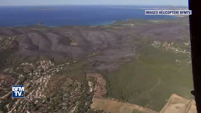 Collines noircies, végétation réduite à néant… les images aériennes des dégâts causés par les incendies dans le Var