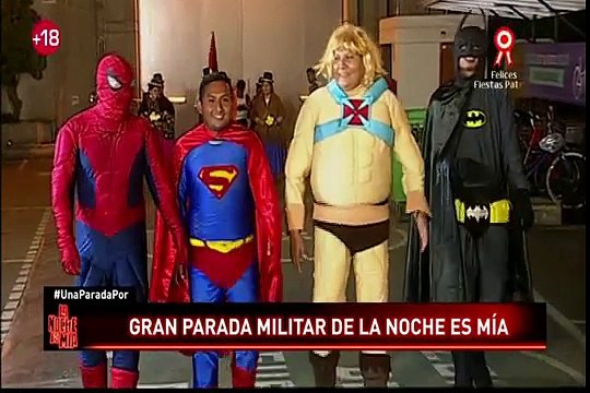 Fiestas Patrias: elenco de La Noche Es Mía parodia Gran Parada Militar