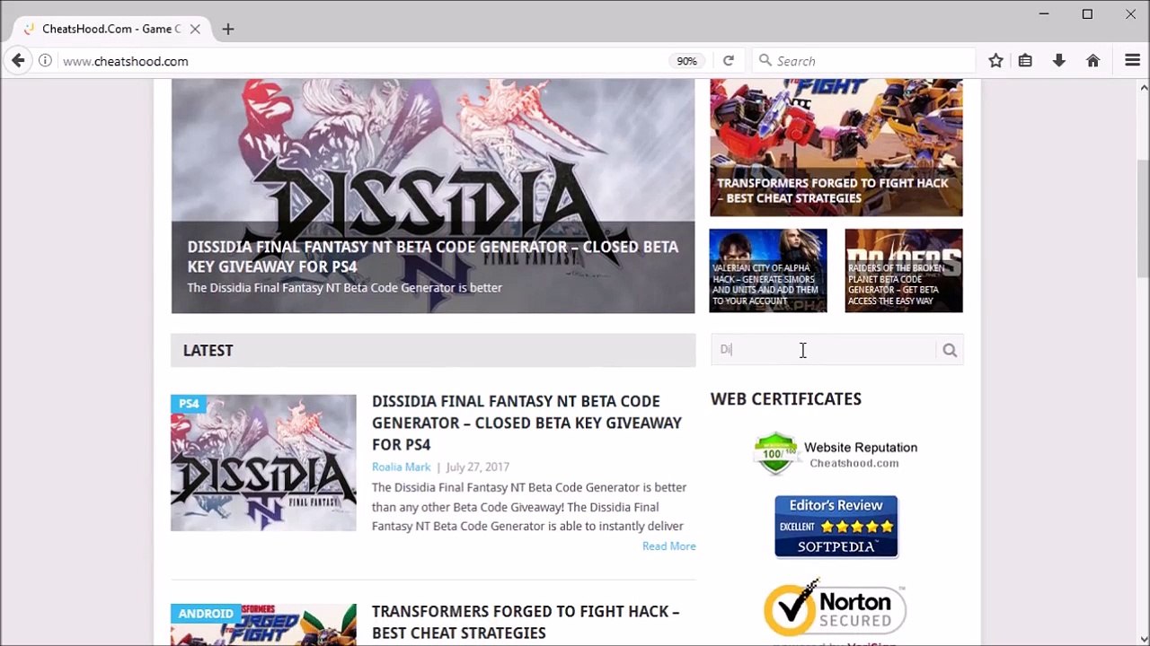 How to Get Dissidia Final Fantasy NT Beta Codes Free - PS4