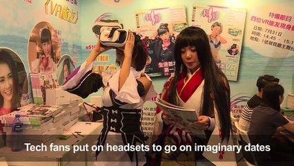 Lonely hearts seek virtual girlfriends at Hong Kong gaming show