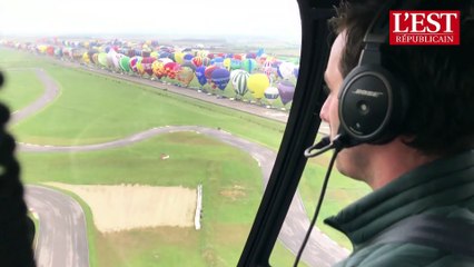 Record du monde battu avec 456 ballons alignés ce matin dans le ciel de Chambley