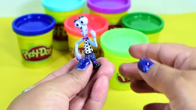 6 INSIDE OUT Charers! Play Doh Stop Motion Animación Disgust Anger Joy Bing Bong Fear S