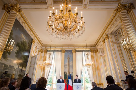 Déclaration conjointe d'Emmanuel Macron et du premier ministre portugais António Costa