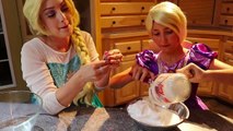 DO NOT MAKE FLUFFY SLIME AT 3AM!! SO SCARY w/ Frozen Elsa Rapunzel Spiderman Ghost Makeup Challenge