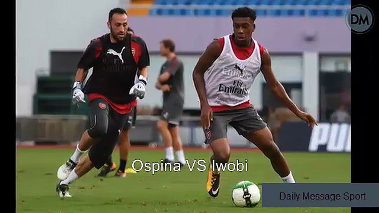 Arsenal training in Shanghai