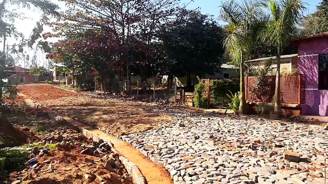 Gobernación construye empedrado en el barrio Juan María de Lara Curuguaty