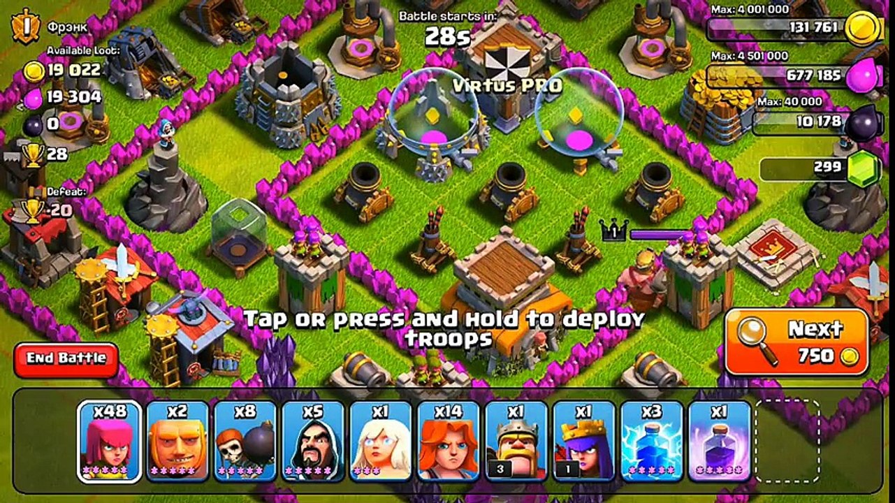 Clash of Clans - Defenseless Champion #9  Valkyries = OP