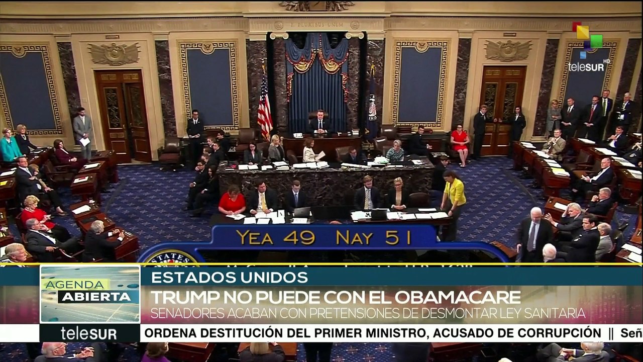 Senado de EE.UU. bloquea ley para derogar Obamacare
