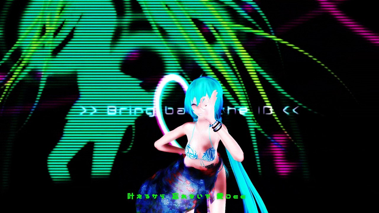 【MMD 4K】愛Dee Tda式 Miku Luka Bikini 字幕あり