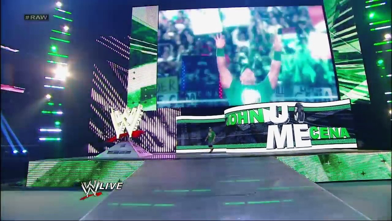 John Cena and Brock Lesnar get into a brawl that clears the entire locker room- Raw, April 9, 2012