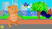 En aprendizaje de los animales del zoológico de vocabulario hablando de jengibre gatito dibujos animados educativos