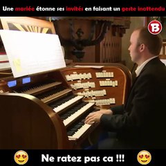 Une mariée étonné ses invités en faisant un geste inattendu. Ne ratez pas ca !!!