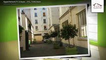 Appartement F1 à louer,  (75), 725€/mois