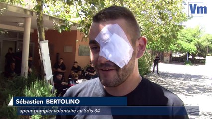 Témoignage du pompier blessé dans l'incendie de Bormes: "J’ai eu peur de ne voir plus que du noir"