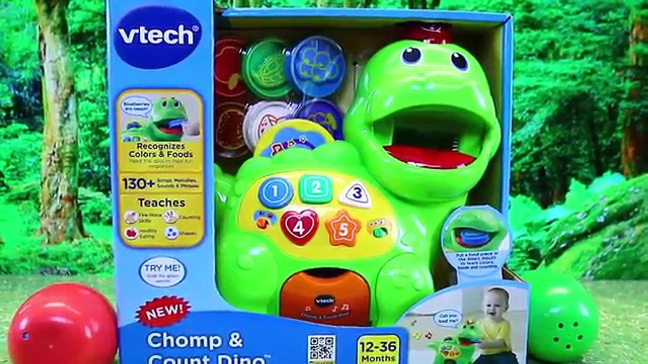 LEARN COUNTING AND COLORS VTech Chomp & Count Dino, Dinosaur Learning Toy