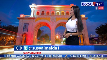 Susana Almeida Pronostico del Tiempo 28 de Julio de 2017