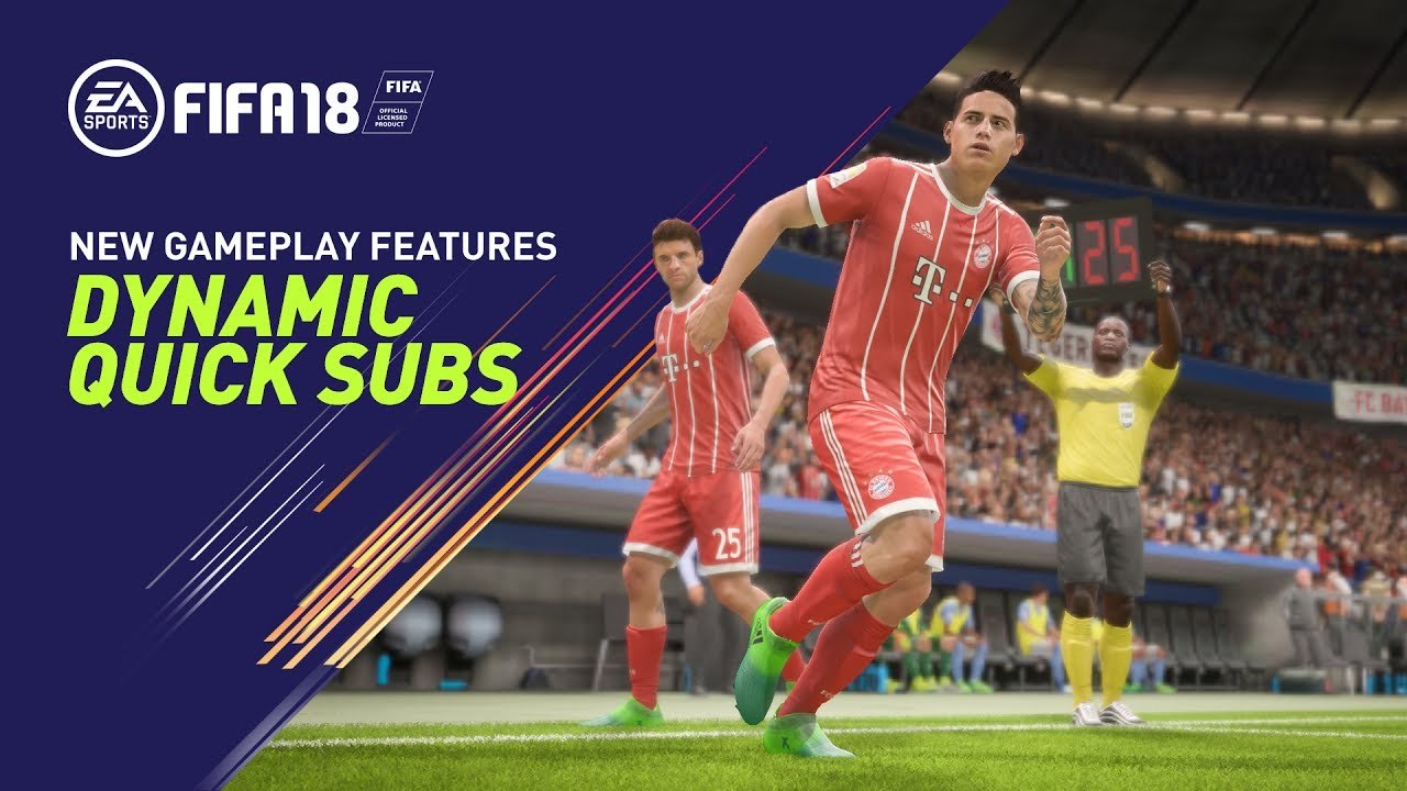 FIFA 18 - Changements de joueurs rapides