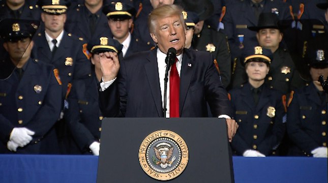 Trump calls MS-13 gang members 'animals'