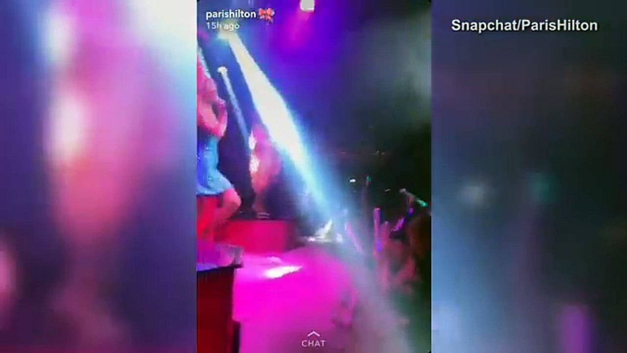 Paris Hilton supported by Chris Zylka at DJ set in Mallorca  Daily Mail Online