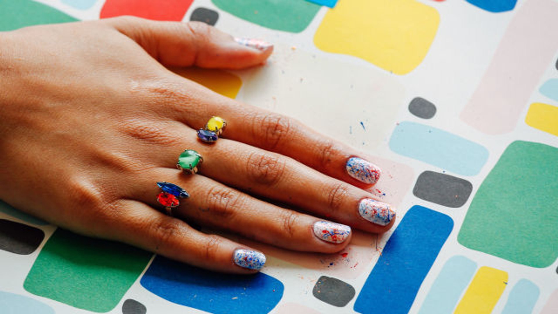 How to Do Paint Splatter Nails