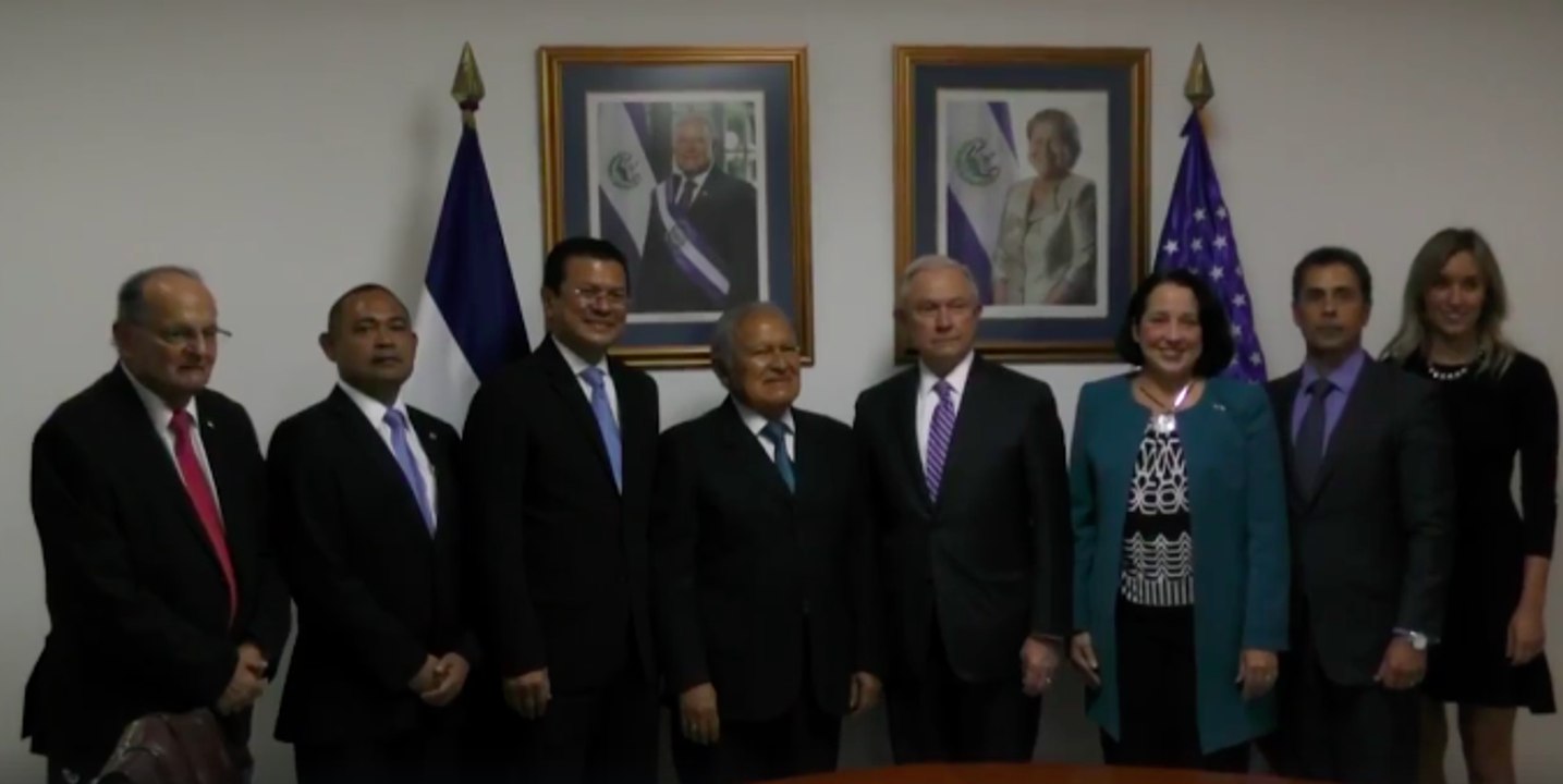Jeff Sessions Travels to El Salvador to Discuss MS-13 Gang Violence