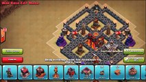 Base de choc la défense salle porc de de rejouer ville guerre Clans 7 th7 anti dragon anti strate