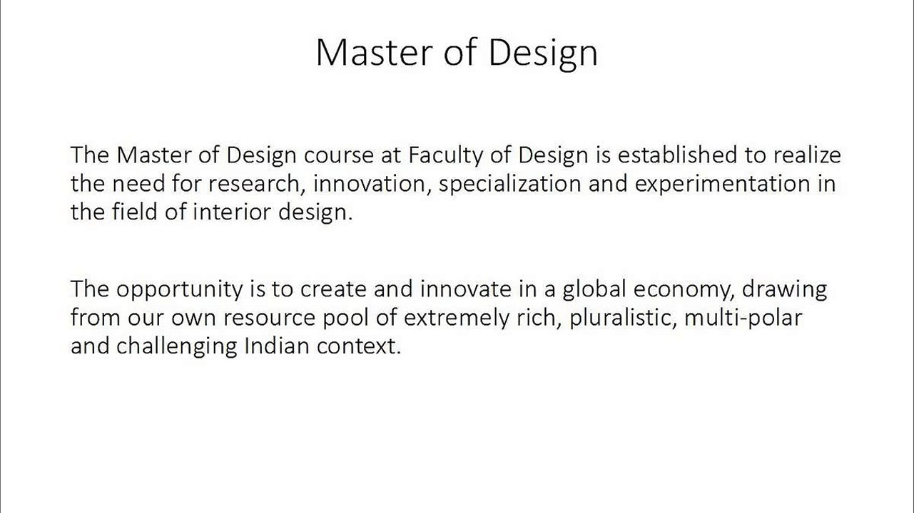 Master of Design