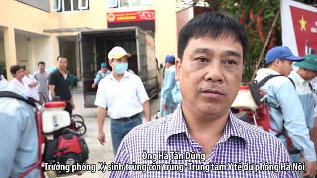 Hà Nội phun hóa chất chống dịch sốt xuất huyết