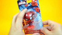 Unboxing Marvel Avengers Mini Bobble Heads Captain America Spiderman Hulk Iron Man Thor Ha