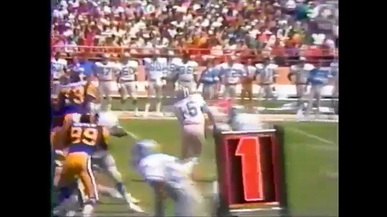 1980-09-07 Detroit Lions vs Los Angeles Rams - Billy Sims NFL Debut