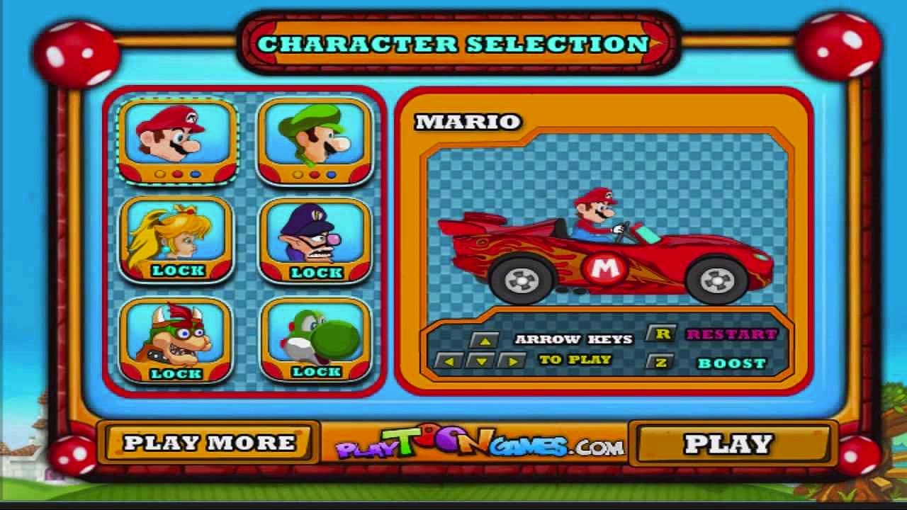 Super Mario Race Car Games Online - Vídeo Dailymotion