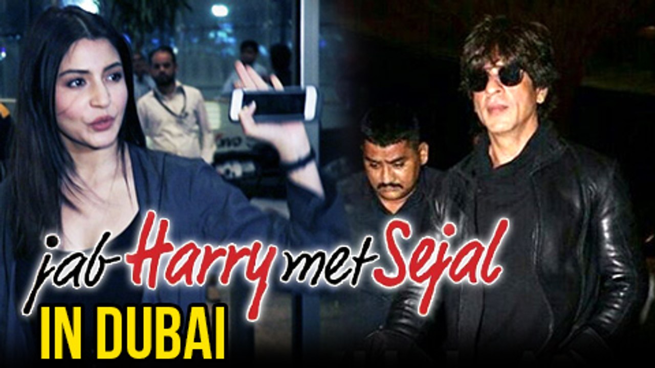 Shahrukh Khan And Anushka Sharma Leave For Dubai Jab Harry Met Sejal Promotion